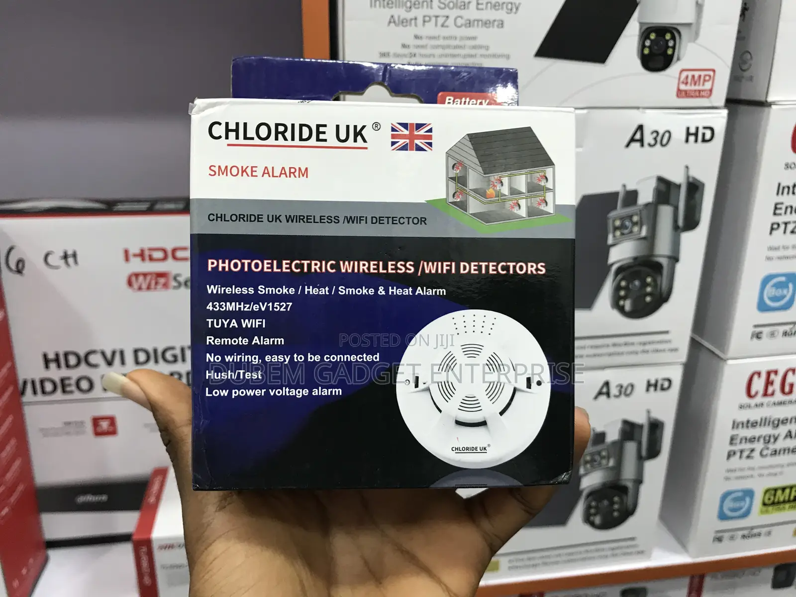 Wireless Wi-fi Smoke Detector.