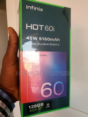 New Infinix Hot 60i 128 GB Black