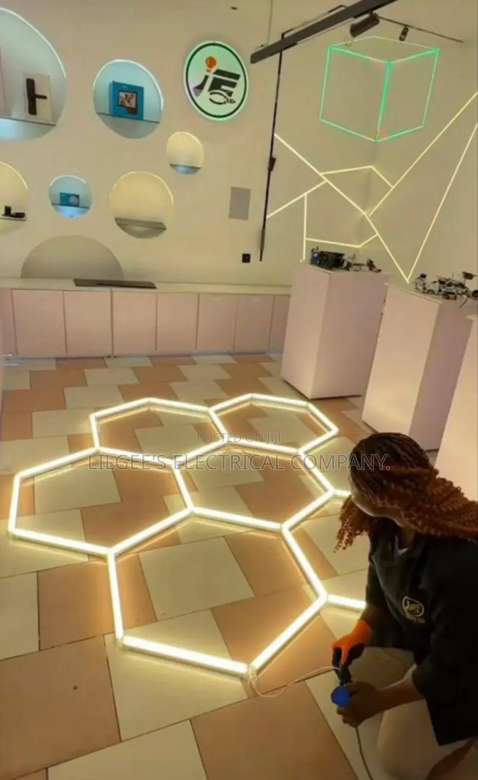 Ultramodern Hexagonal Led Light