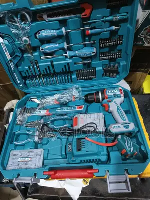 Total 165-piece Tool Set With A 20v Cordless Impact Dril