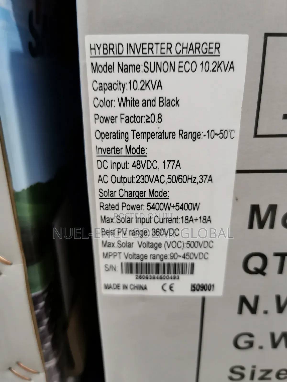 10.2kva Sako Inverter Hybrid
