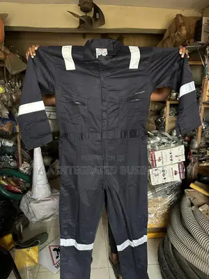 Fire Retardant Blue Coverall Gown