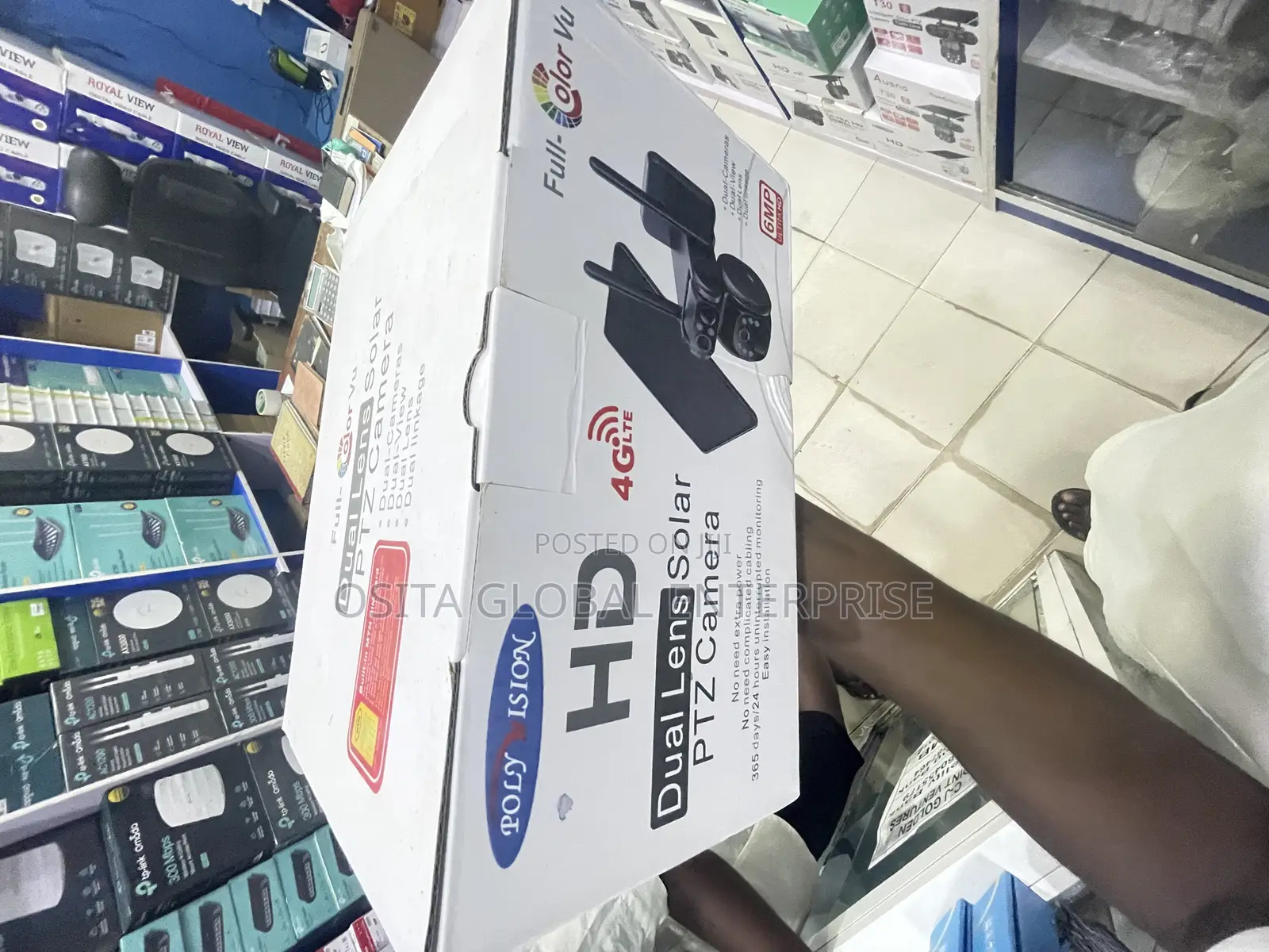 Hd Dual Lens Solar PTZ Camera 6mp
