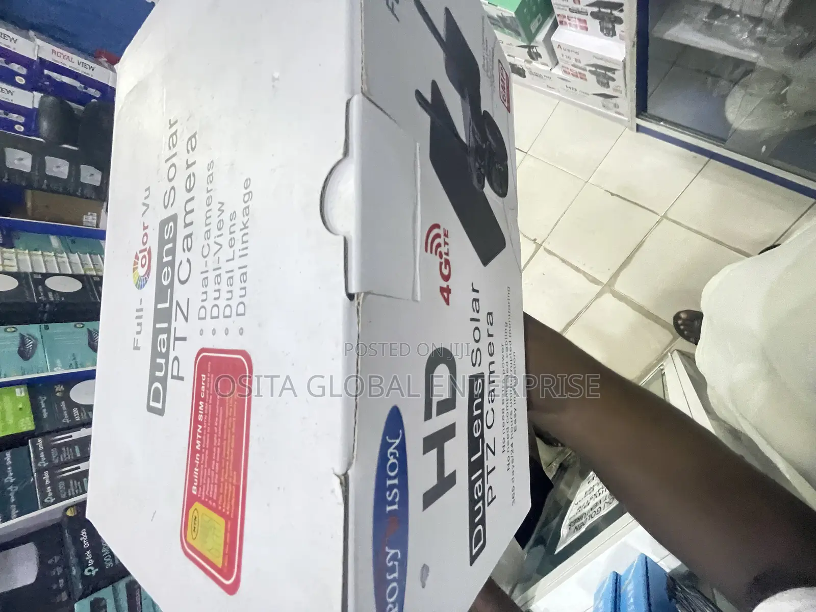 Hd Dual Lens Solar PTZ Camera 6mp