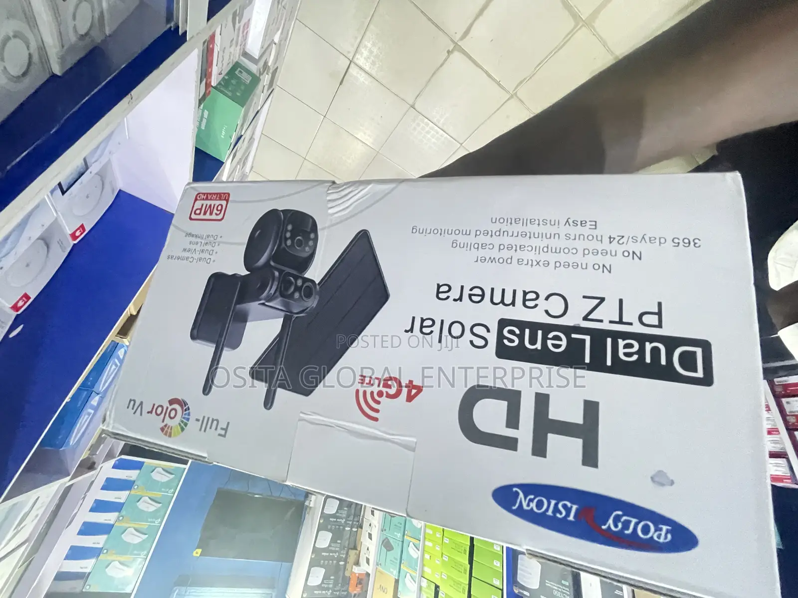 Hd Dual Lens Solar PTZ Camera 6mp