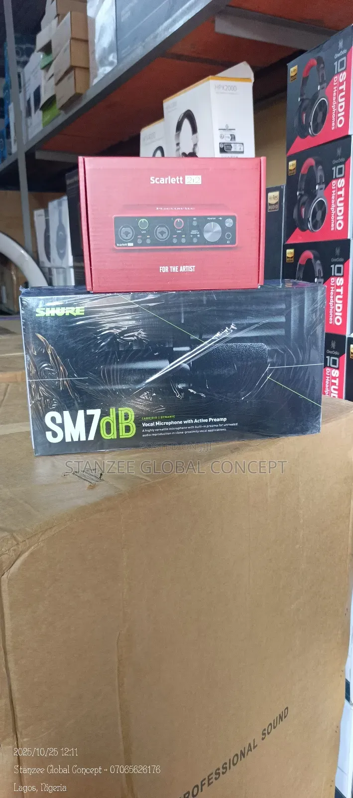Shure Sm7db With Active Preamp Scarlett 2i2 3rd Gen