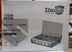 5 Face Starlux Gas Burner With Glass Cover.