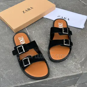 Zara Quality Luxury Men Genuine Leather Sandals