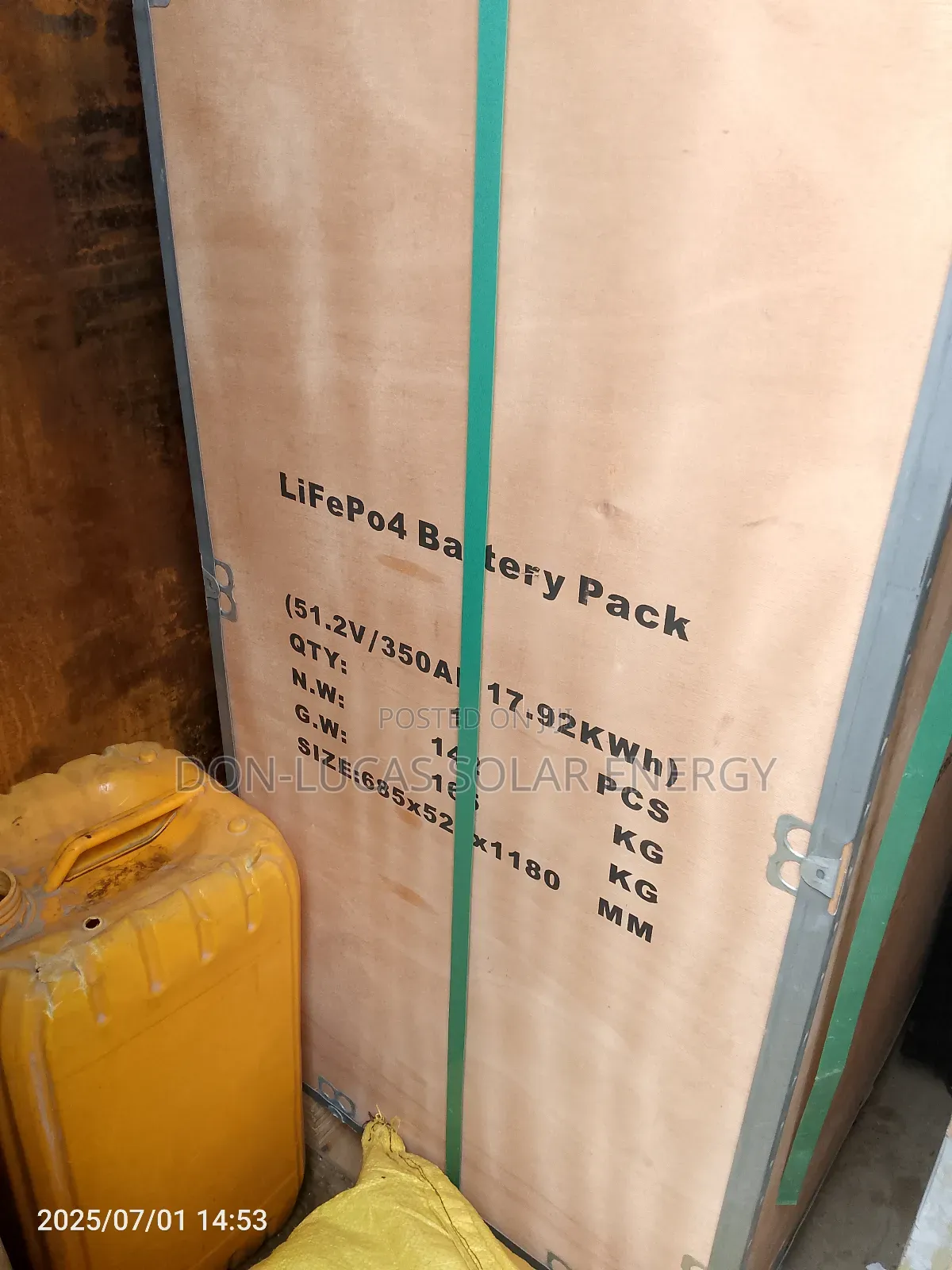 Pattern Lithium Ion Battery 15kwh 51.2v