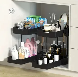 2-Tier Under-Sink Organizer With Sliding Drawers