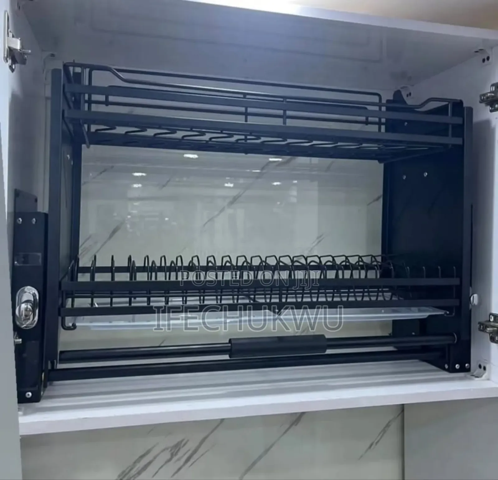 Original Quality Built-in 80cm Kitchen Plate Rack Pull Down Plate Rack