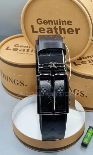 Louis Vuitton Quality Luxury Men Genuine Leather Belt