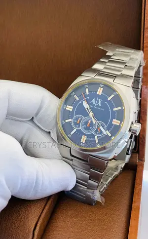 Armani Exchange Quality Luxury Men Chain Strap Wristwatch