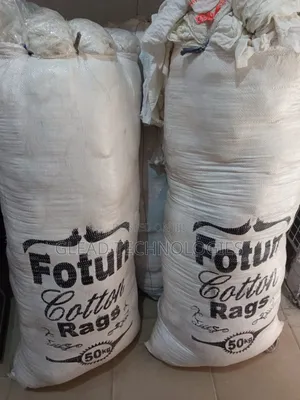 50kg Industrial Rags White . 