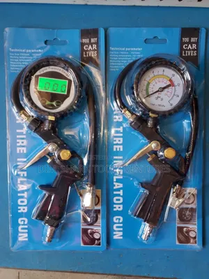 Digital Tire Inflator With a Pressure Gauge