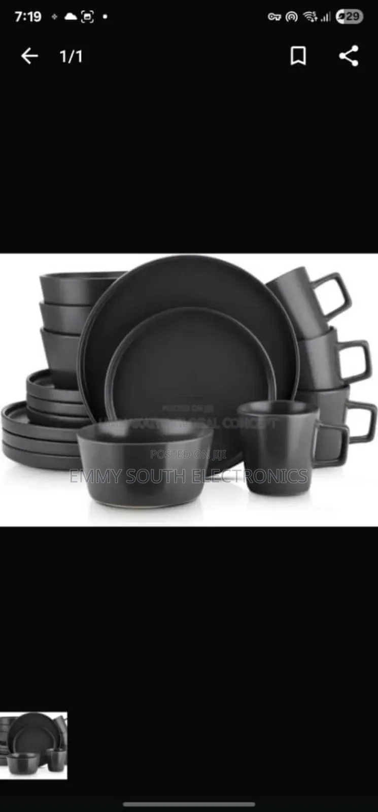 16 Pcs Stone Ware Dinner Set
