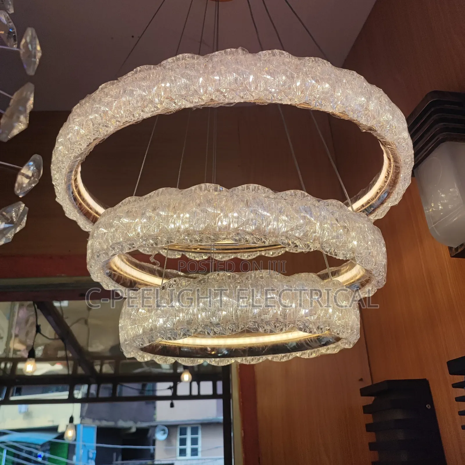Three Colours Crystal Chandelier