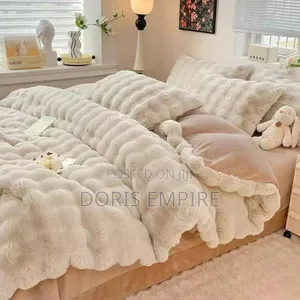 Skin-Friendly Comfortable Rabbit Plush Milk Plush Six -Piece Set Sheet