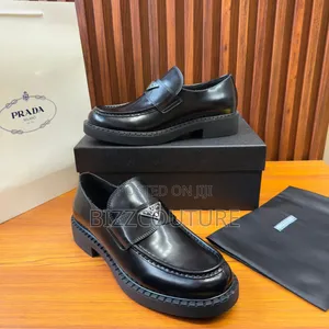Original Pradamonlith Brushed Loafers Available in Store