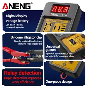 Aneng Digital Display Relay Tester Rt01