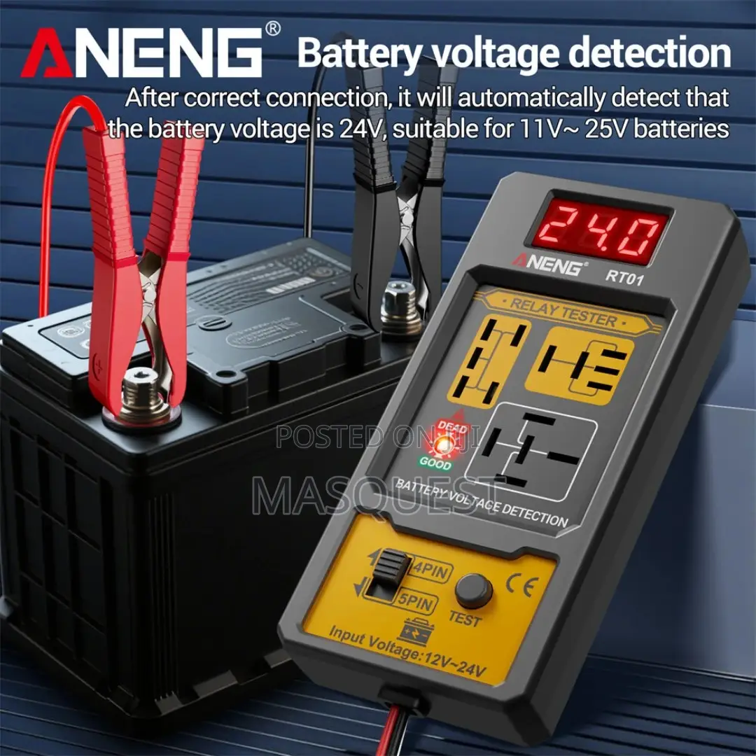 Aneng Digital Display Relay Tester Rt01