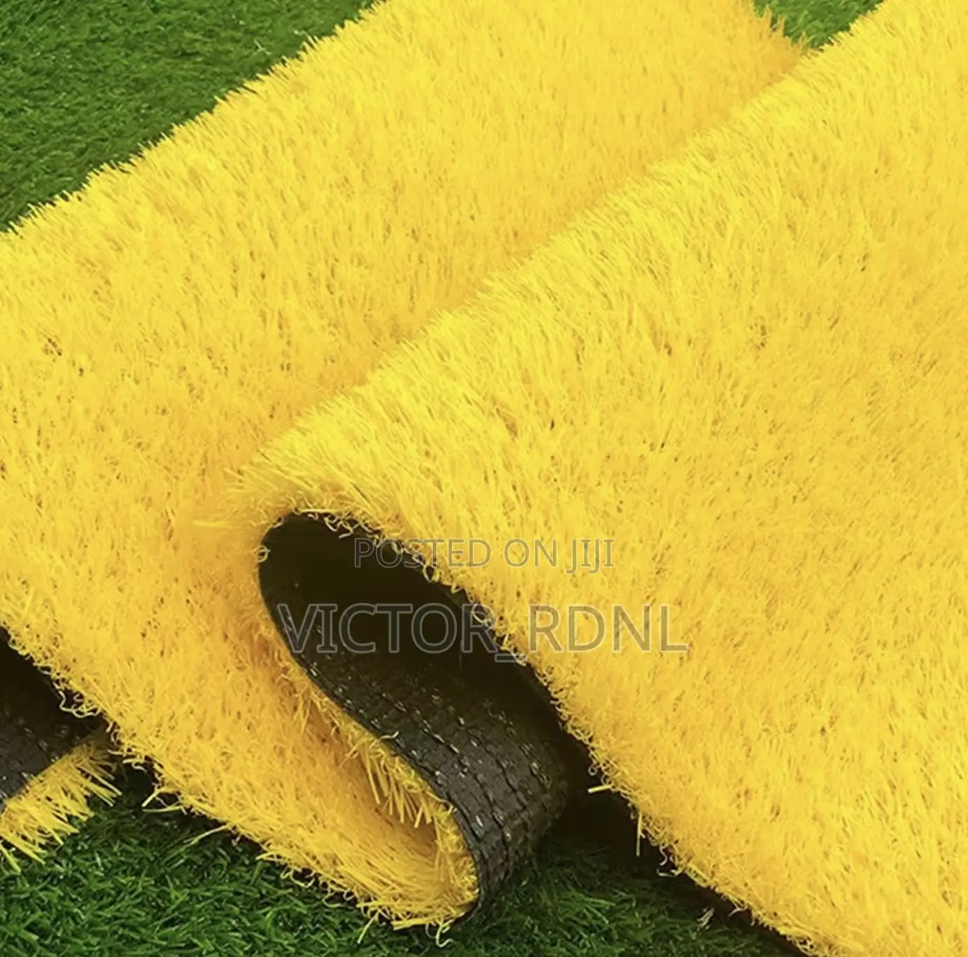 Yellow Synthetic Artificial Grass