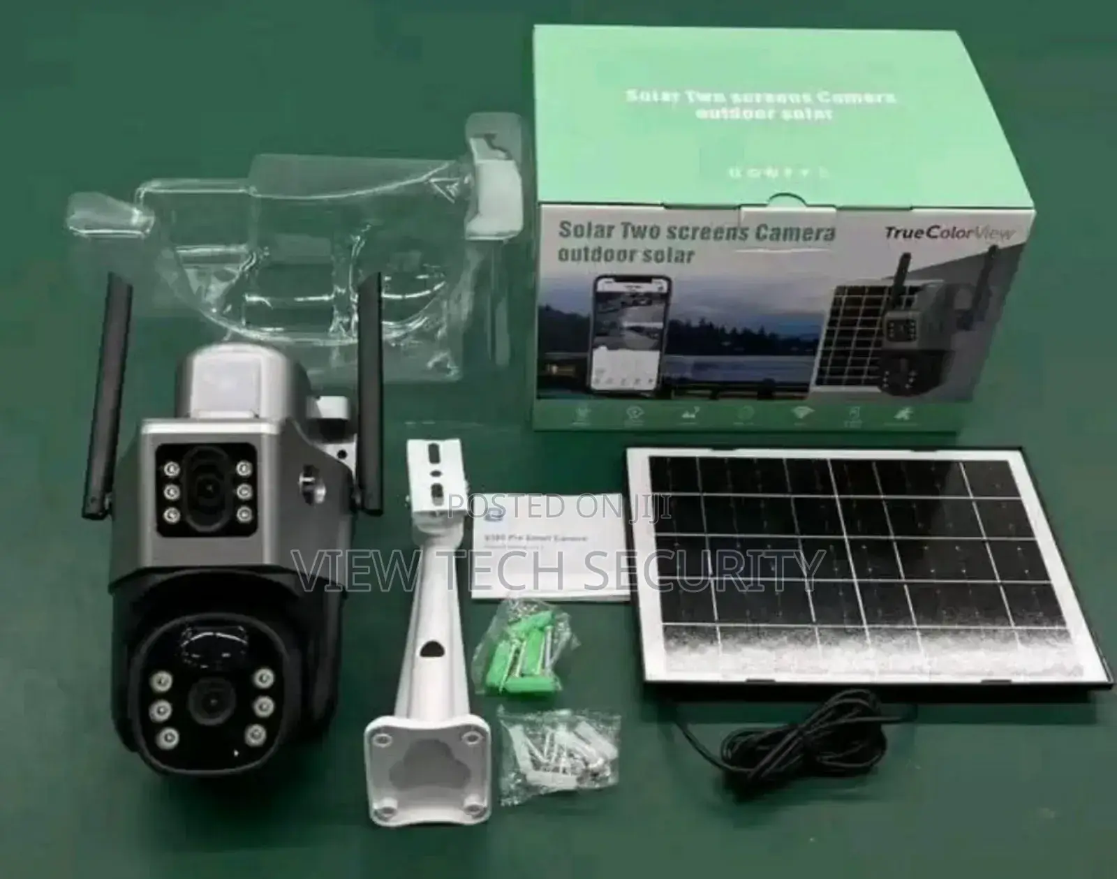 Dual Lens Solar Powered Camera