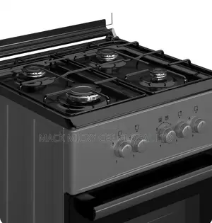 Maxi Gas Cooker 60x60 Cm (4) Burners Black Grey (Basic)