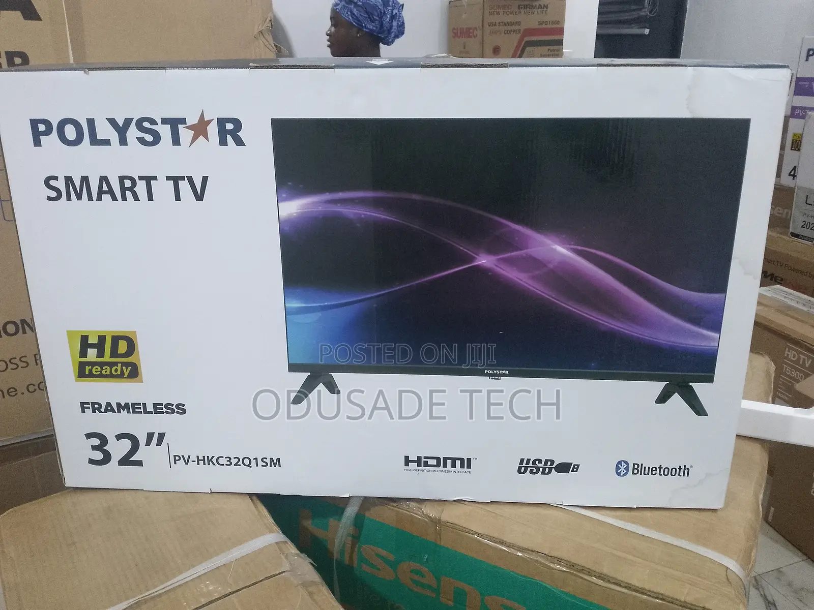 Polystar 32 Inches Flat Smart Tv