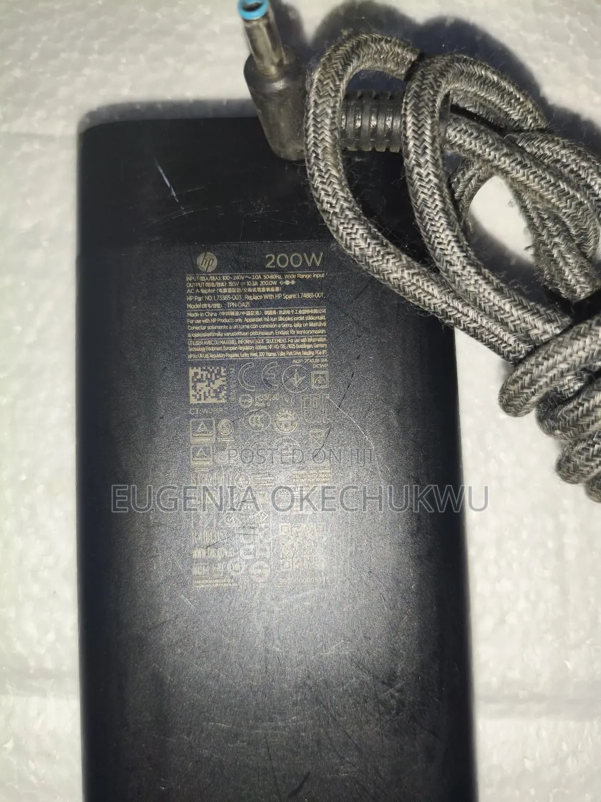 Hp Uk Used Laptop Charger 200w