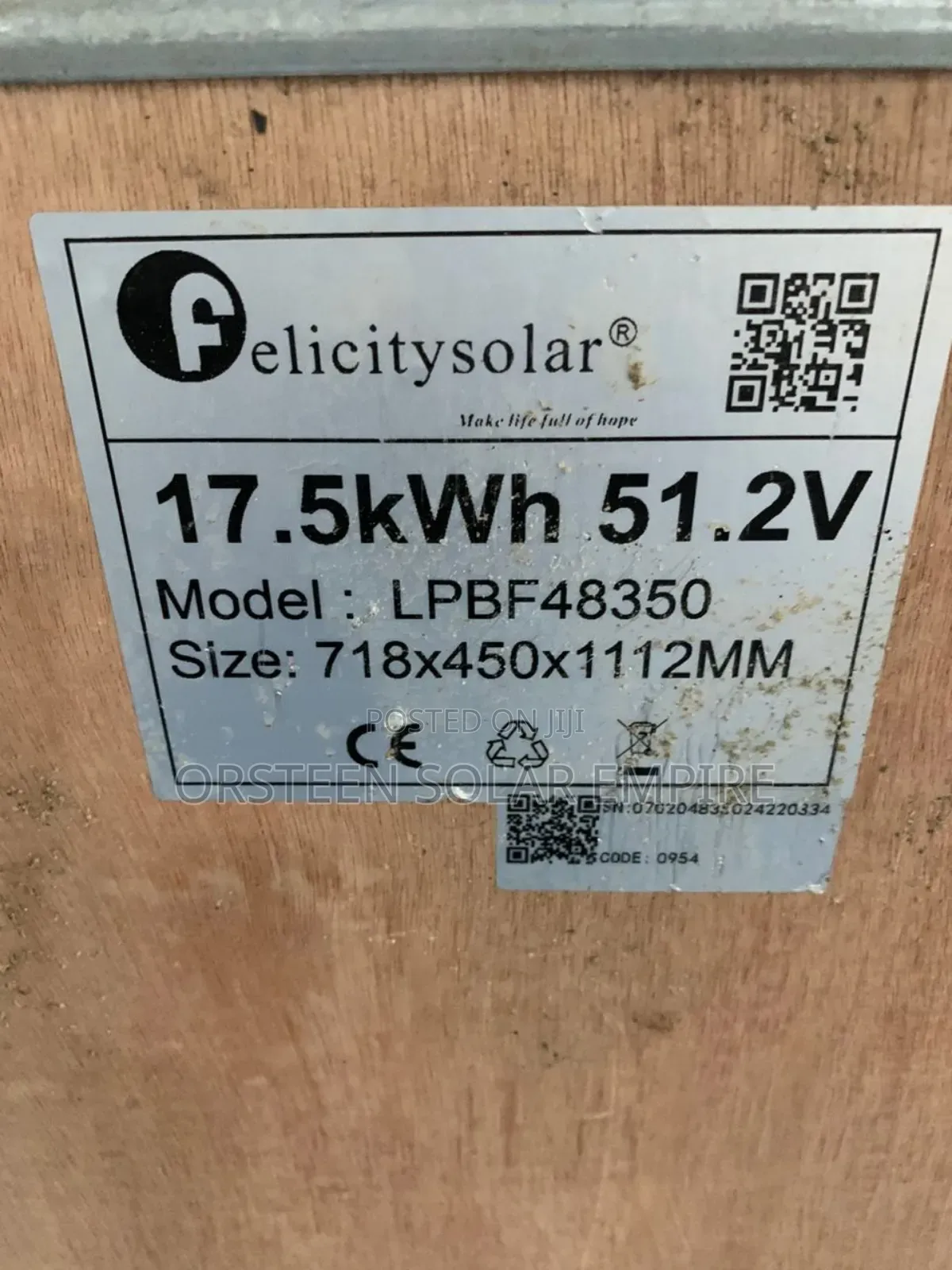 17.5 Felicity Lithium Battery