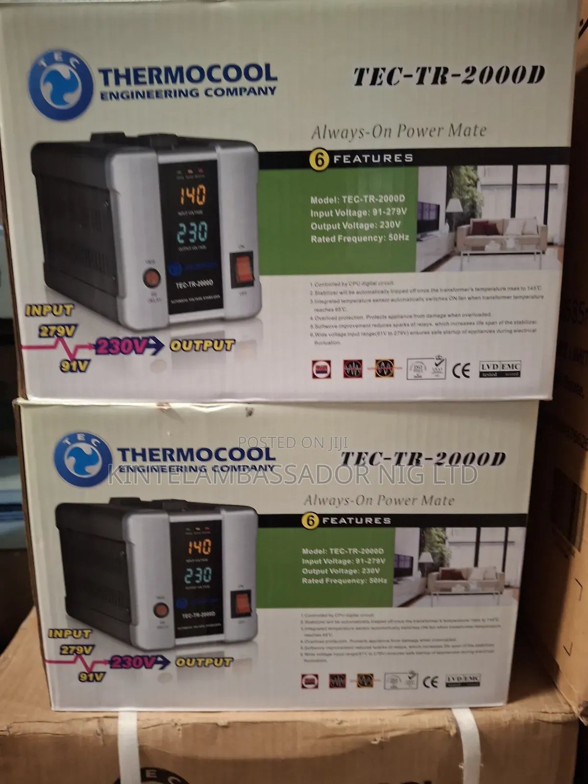 Thermocool Voltage Regulator- 2000w