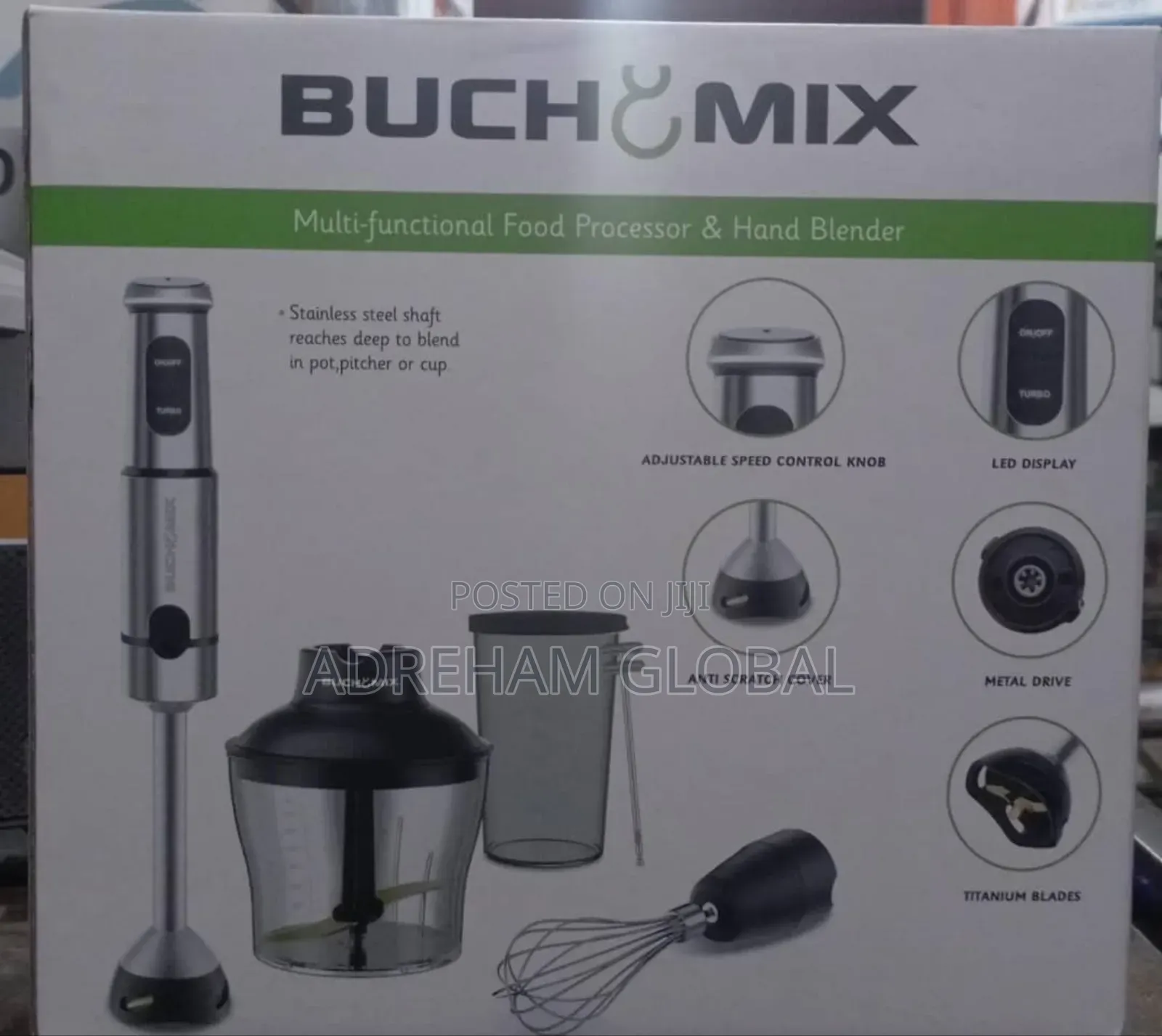 Buchy Mix Multi Functional Food Processor and Hand Blender