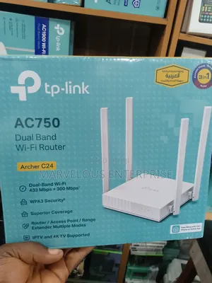 PTP -Link Ac 750 Dual Band Wi-Fi Router.