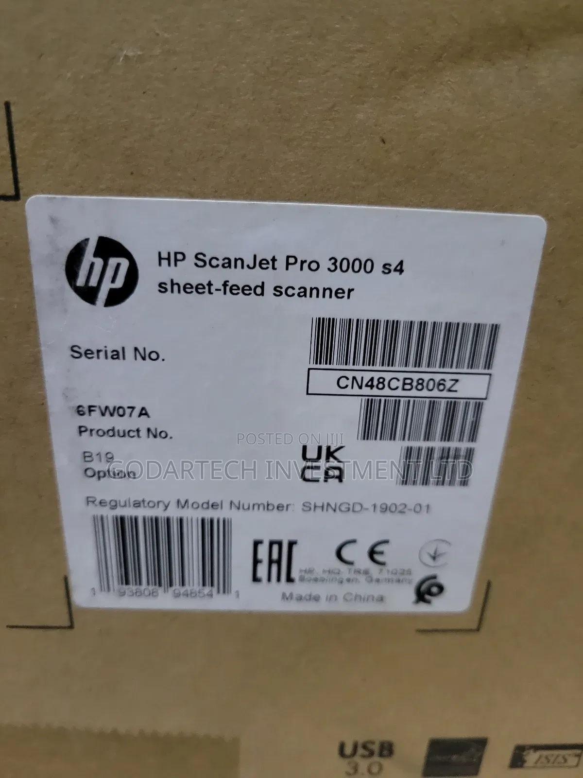 Hp Scanjet 3000 S4 Scanner