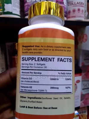 Douzi Vitamin D3k2 10,000iu X 100 Softgels