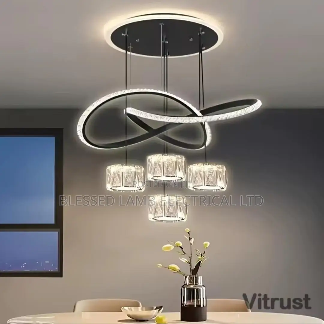 Luxury Infinity Ring Crystal Led Chandelier Modern Dining Living