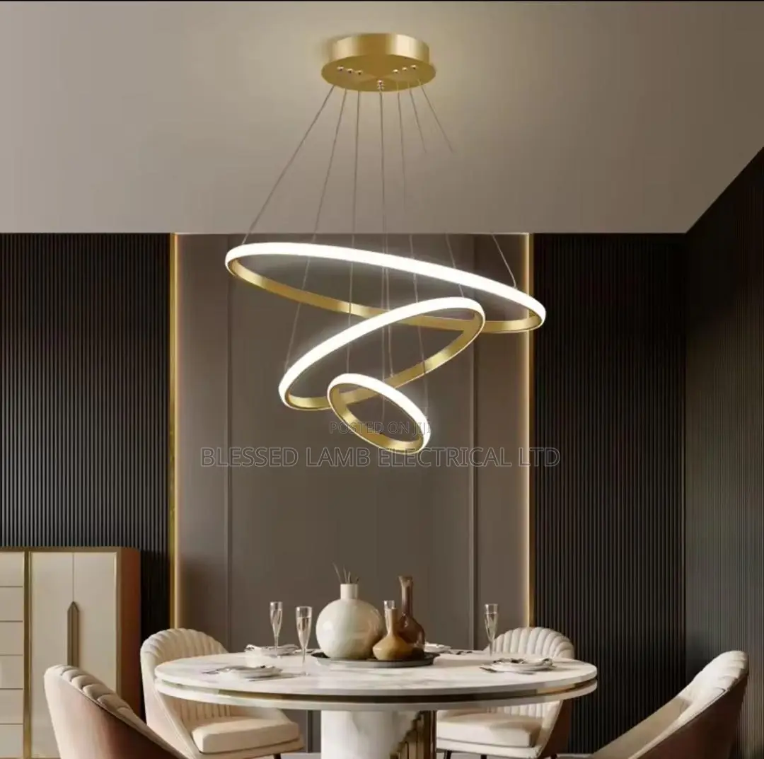 Luxury Infinity Ring Crystal Led Chandelier Modern Dining Living