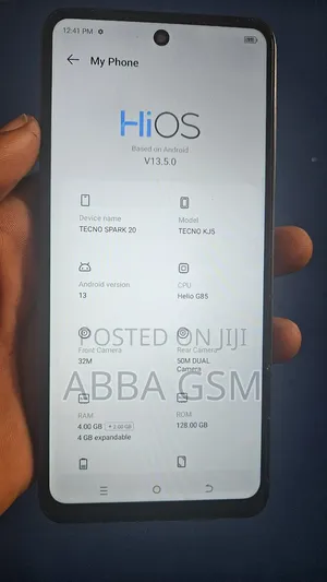 Tecno Spark 20 128 GB Black
