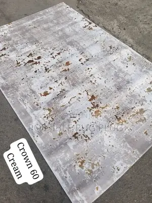 Crown Cream Design Turkish Center Rugs