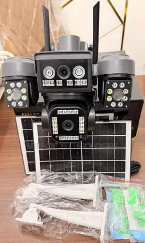 4 Lens Solar 4g CCTV Camera 12mp