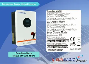 5.5kva 24v Transformer Base Sunmagic