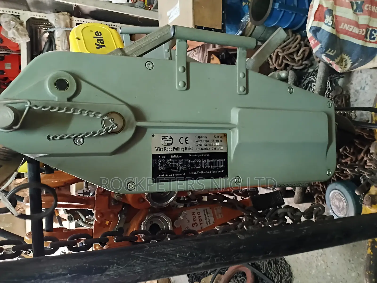 3.2 Tons Wire Rope Pulling Hoist