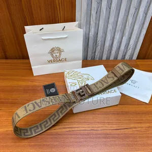 Original Versace Reversible Fabric Belt Available in Store