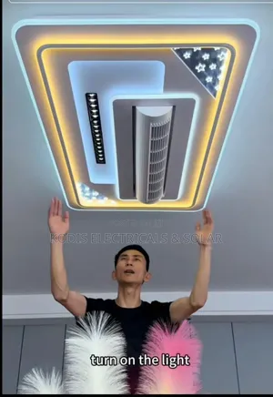 Bladeless Fan Chandelier Led Lighting