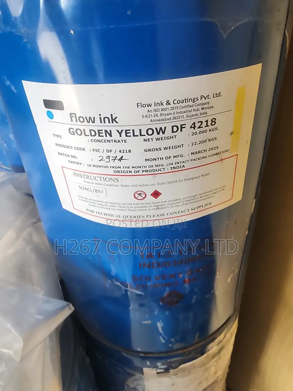 Flow Ink Golden Yellow Df 4218