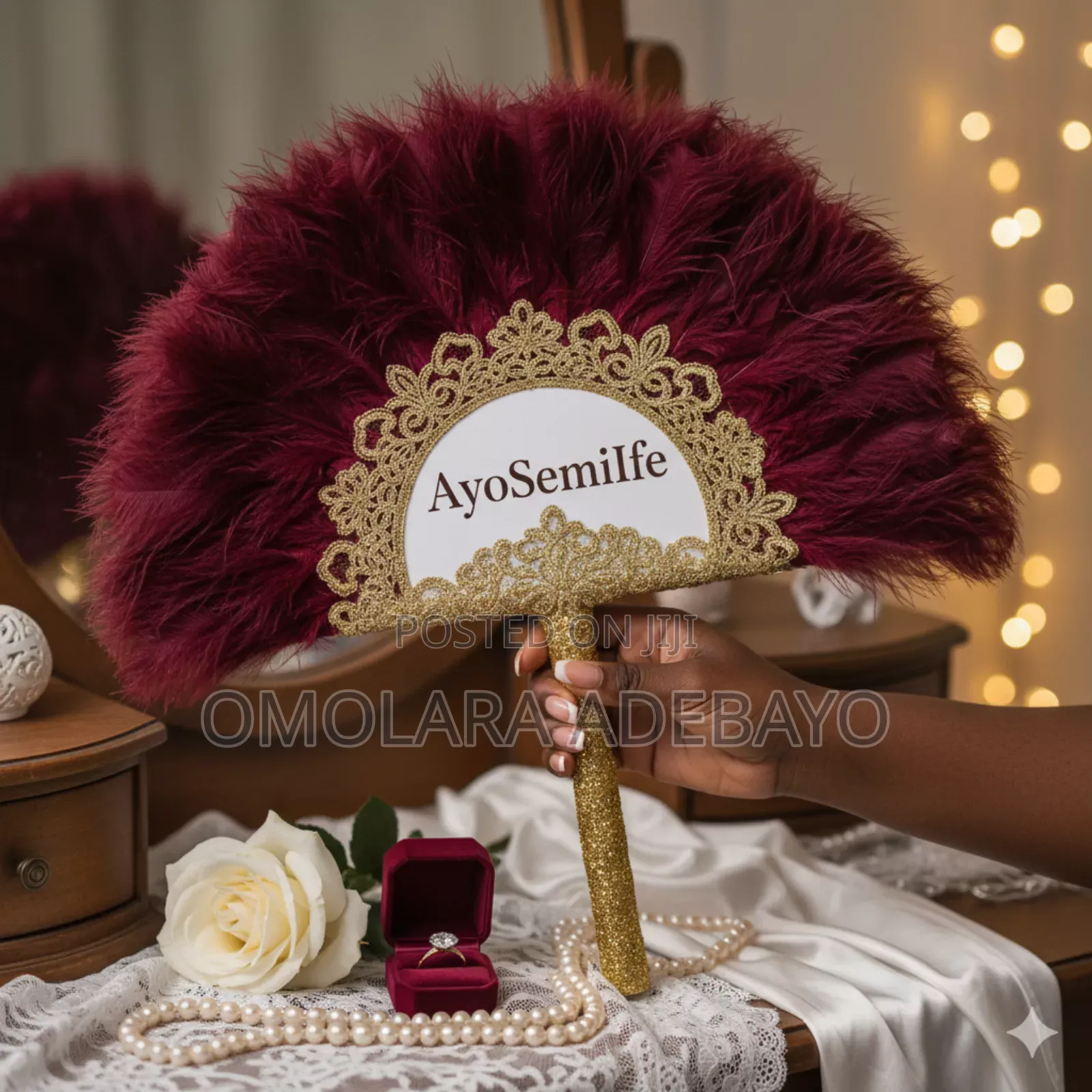 Customized Bridal Handfan