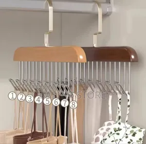 Multi-Hook Wooden Hanger
