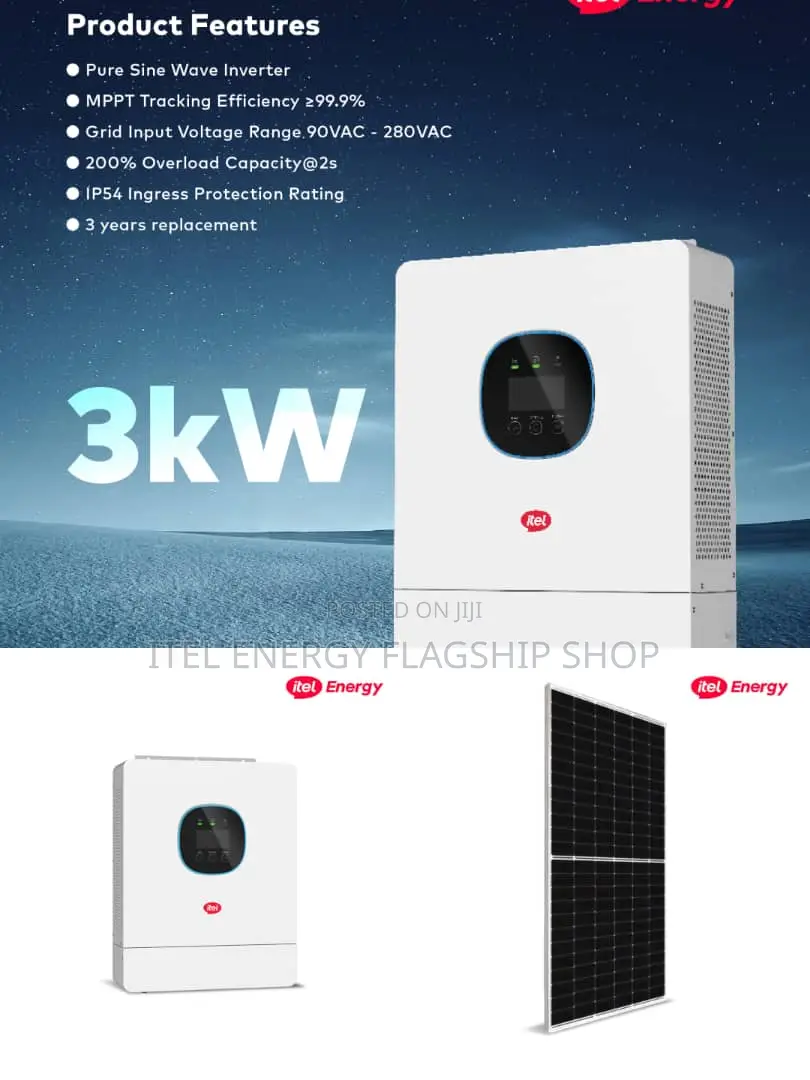 3kva Itel Inverter + 550w Panel (6pcs)