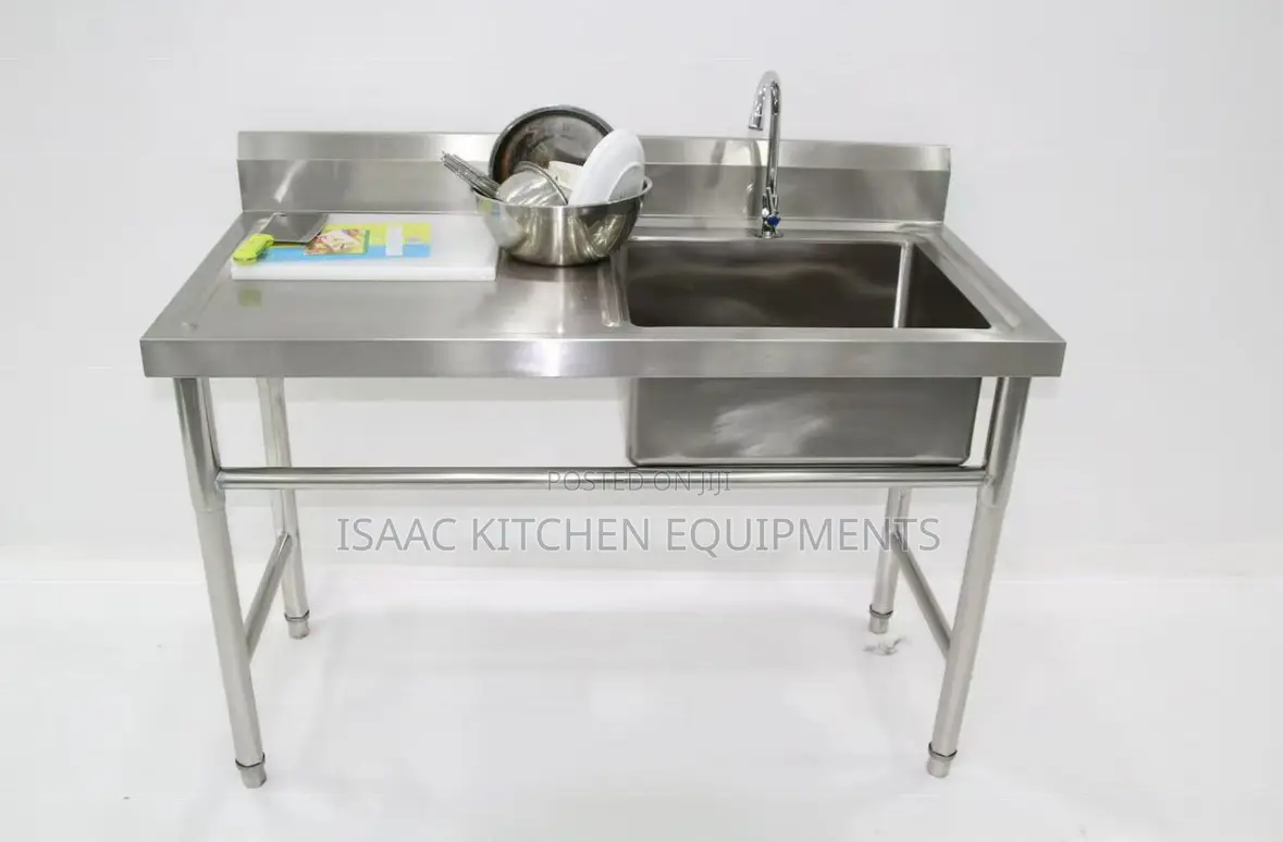 Standing Single Sink With Extension